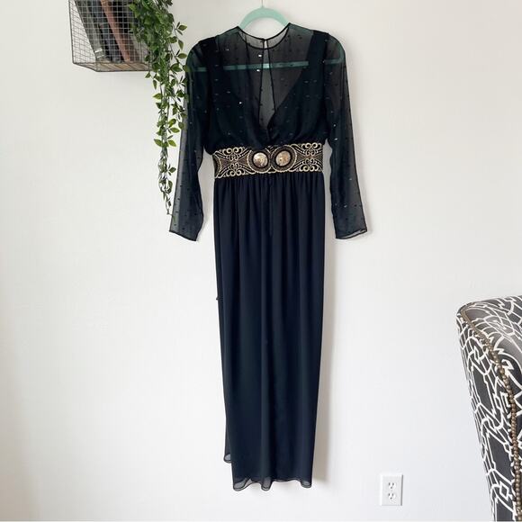 Vintage Neiman Marcus Liancarlo Evening Dress Sz 6 - Picture 1 of 9
